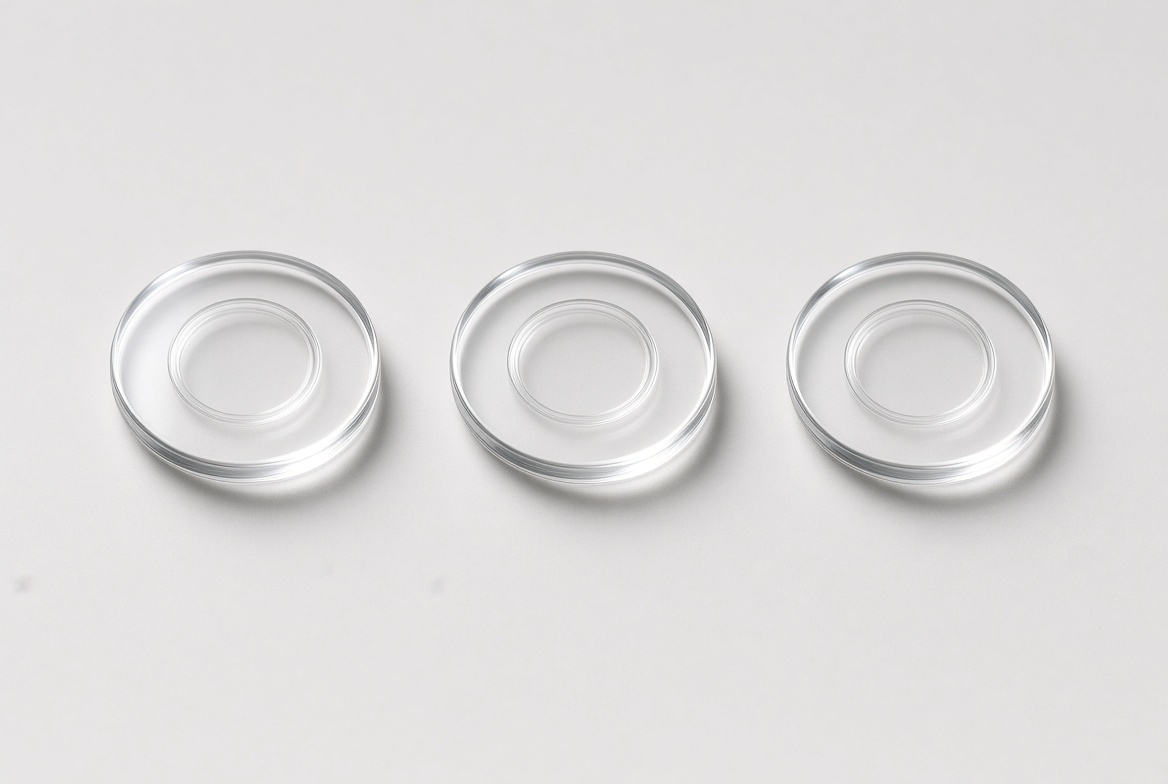 Triple lens glass